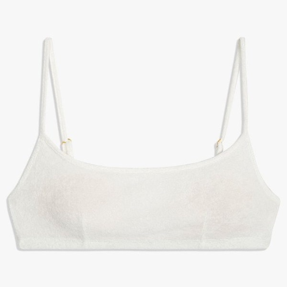 NWT WeWoreWhat Pull On Towel Terry Bra Top
